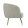 Artiss Carneiro Armchair Lounge Chair - White Sherpa Boucle, Steel Legs, 70cm, Premium Comfort, 150kg Capacity