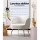 Artiss Carneiro Armchair Lounge Chair - White Sherpa Boucle, Steel Legs, 70cm, Premium Comfort, 150kg Capacity