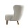 Artiss Felista Armchair - Luxurious White Sherpa Fabric, High-Back Support, Rubber Wood Legs, 150kg Capacity, 79x65x75cm