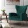 Artiss Armchair, Velvet Upholstery, Green, 73x77x91.5cm, Luxury Design, Comfortable High-Back, Golden Metal Legs