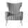 Artiss Armchair, Grey Velvet, 73x77x91.5cm - Kate Collection, High-Back Comfort, Luxury Accent Chair for Home