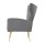 Artiss Armchair, Grey Velvet, 73x77x91.5cm - Kate Collection, High-Back Comfort, Luxury Accent Chair for Home