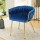 Artiss Dining Chair Velvet Weaving Armchair, Blue, 60x50x69cm - Luxurious Comfort, Sturdy Design, 150kg Capacity
