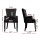 Artiss Cayes Black Velvet French Provincial Dining Chairs, 4-Pack – 54x62x96cm, Tufted Design, Rubber Wood Legs