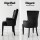 Artiss Cayes Black Velvet French Provincial Dining Chairs, 4-Pack – 54x62x96cm, Tufted Design, Rubber Wood Legs