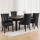Artiss Cayes Black Velvet French Provincial Dining Chairs, 4-Pack – 54x62x96cm, Tufted Design, Rubber Wood Legs
