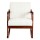 Artiss Corduroy Rocking Armchair, Beige, Rubber Wood Frame, 59x75x80cm, Modern Scandinavian Design, 150kg Capacity