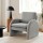Artiss Bouclé Grey Armchair - Curved Arm, Pine Frame, 150kg Capacity, 75x76x87cm - Stylish Accent Chair for Home