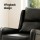 Artiss Black PU Leather Wingback Armchair – Elegant Accent Chair with Metal Frame, High Resilience Foam, 72x82x81cm