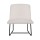 Artiss Accent Armchair Beige Faux Linen Upholstery, Metal Cross Leg, Modern Armless Chair, 64x66x75cm, 150kg
