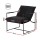 Artiss Black Sling Armchair - Polyester Upholstery, Steel Frame, 78x78x70cm, 130kg Capacity, Easy Assembly