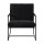 Artiss Black Sling Armchair - Polyester Upholstery, Steel Frame, 78x78x70cm, 130kg Capacity, Easy Assembly