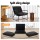 Artiss Black Sling Armchair - Polyester Upholstery, Steel Frame, 78x78x70cm, 130kg Capacity, Easy Assembly