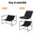 Artiss Black Sling Armchair - Polyester Upholstery, Steel Frame, 78x78x70cm, 130kg Capacity, Easy Assembly