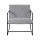 Artiss Grey Sling Armchair - Stylish and Comfortable Lounge Chair with High-Density Foam, Steel Frame, 78x78x70cm