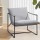 Artiss Grey Sling Armchair - Stylish and Comfortable Lounge Chair with High-Density Foam, Steel Frame, 78x78x70cm