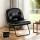 Artiss 2-in-1 Foldable Armchair Lounge in Black Leather, Portable and Cat-Scratch Resistant with 100kg Capacity, 63cm