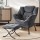Artiss Velvet Grey Armchair & Ottoman Set - Premium Upholstery, Sturdy Metal Frame, 150kg Capacity, Easy Assembly