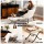 Artiss Velvet White Armchair & Ottoman Set - Premium Comfort, Sturdy Metal Frame, Ergonomic Design, Easy Assembly