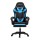Artiss 6-Point Massage Gaming Office Chair Cyan Blue, PU Leather, 7 LED Colours, Reclining, Footrest, 150kg Capacity