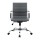 Artiss Office Chair Grey PU Leather Mid Back Conference Chair with Chrome Base, Adjustable Height and Tilt, 360° Swivel