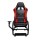 Artiss Racing Simulator Cockpit, Steel & PVC Leather, Black/Red, 130x48.5x110cm, Adjustable, Compatible with Logitech