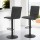 Artiss Set of 4 Vintage Grey Bar Stools, PU Leather with Gas Lift, 360° Swivel, Adjustable Height, Steel Base