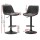 Artiss Rushal 4x Vintage Black Leather Bar Stools - Adjustable Gas Lift, 360° Swivel, Elegant Design