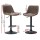 Artiss Rushal 4x Bar Stools - Vintage Brown Leather, Adjustable Gas Lift, 360° Swivel, Elegant Design, 1-Year Warranty