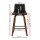 Artiss 4x Felipe Swivel Bar Stools, 87cm Black PU Leather, Padded Wooden Frame, Steel Footrest, 360° Seat