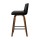 Artiss 4x Felipe Swivel Bar Stools, 87cm Black PU Leather, Padded Wooden Frame, Steel Footrest, 360° Seat