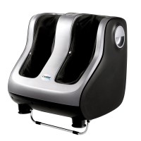 Livemor Foot Massager Shiatsu Electric Roller, Silver, 47x42x46cm, 360° Kneading for Feet, Calves, Ankles Relief