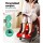 Livemor Shiatsu Electric Foot Massager, Red, 47x47x44cm, Ankle Calf Leg Kneading, 360° Massage, 3 Intensity Levels