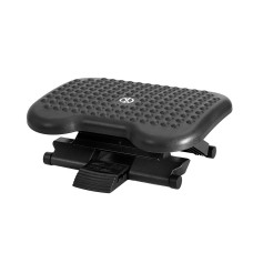 Artiss Adjustable Foot Rest Stool Black 45x33x24cm Under Desk Office Footrest with Massage Surface and Non-Skid Base