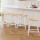 Artiss Bar Stools Set, Wooden Pine and White, 64cm Seat Height, Stylish Saddle Design, Durable and Rust-Proof