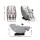 Livemor 4D Massage Chair Electric Recliner, Leather, Grey, 130cm SL-Track, Zero Gravity, Heated, Bluetooth Speaker