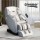 Livemor 4D Massage Chair Electric Recliner, Leather, Grey, 130cm SL-Track, Zero Gravity, Heated, Bluetooth Speaker
