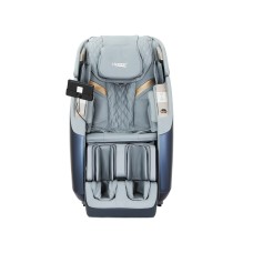 Livemor 4D Massage Chair Electric Recliner, Leather, Grey, Full Body, Heated, Bluetooth, Aromatherapy, AI Control