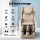 Livemor 3D OLIN Electric Massage Chair Recliner, White & Beige PU Leather, Full Body Scanning, Zero Gravity, Bluetooth