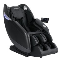 Livemor Massage Chair Electric Recliner, Leather, Black, Full-Body 3D Massager with Zero Gravity & Heated Therapy