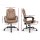 Artiss Massage Office Chair Executive Brown PU Leather Ergonomic Recliner with Vibration, Adjustable Height, Espresso