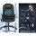 Artiss 8 Point Massage Office Chair Heated Recliner with Remote, PU Leather, Lumbar Support, Black, Adjustable Height