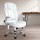 Artiss 8-Point Massage Office Chair, PU Leather, White - High Back, Adjustable, Vibrating, Ergonomic, 120kg Capacity