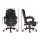 Artiss 2-Point Massage Office Chair, Black PU Leather Recliner with Adjustable Footrest, 360° Swivel, Up to 150° Recline