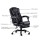 Artiss 2-Point Massage Office Chair, Black PU Leather Recliner with Adjustable Footrest, 360° Swivel, Up to 150° Recline