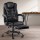 Artiss 2-Point Massage Office Chair, Black PU Leather Recliner with Adjustable Footrest, 360° Swivel, Up to 150° Recline