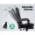 Artiss 8-Point Massage Office Chair, PU Leather, Reclining, Heated Lumbar, Remote, Footrest, Black, Adjustable Height