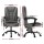 Artiss 2-Point Massage Office Chair, Black Fabric, Adjustable Comfort with Lumbar Support and Recline Features
