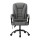Artiss 2-Point Massage Office Chair, Black Fabric, Adjustable Comfort with Lumbar Support and Recline Features
