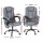 Artiss Executive Office Chair 4-Point Massage Recliner Ergonomic PU Leather, Adjustable Height, 135° Recline, Grey